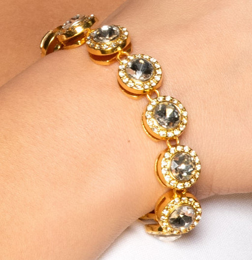 Gold Color Gem Stones Bracelet | 1ct