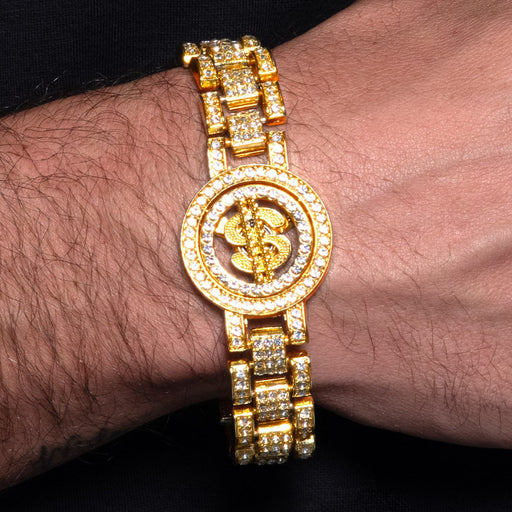 Spinning Dollar Sign Bracelet | 1ct