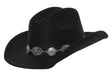 Product photo of the Cowboy Hat Silver Conch, shown against a plain background — a costume accessory for Halloween and dress-up.