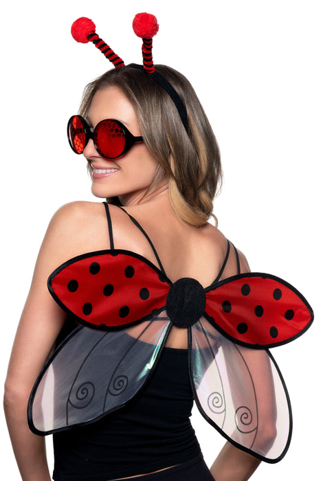 Product photo of the Ladybug Accessory Kit, shown against a plain background — a costume accessory for Halloween and dress-up.