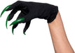 Product photo of the Green Claw Gloves, shown against a plain background — a costume accessory for Halloween and dress-up.