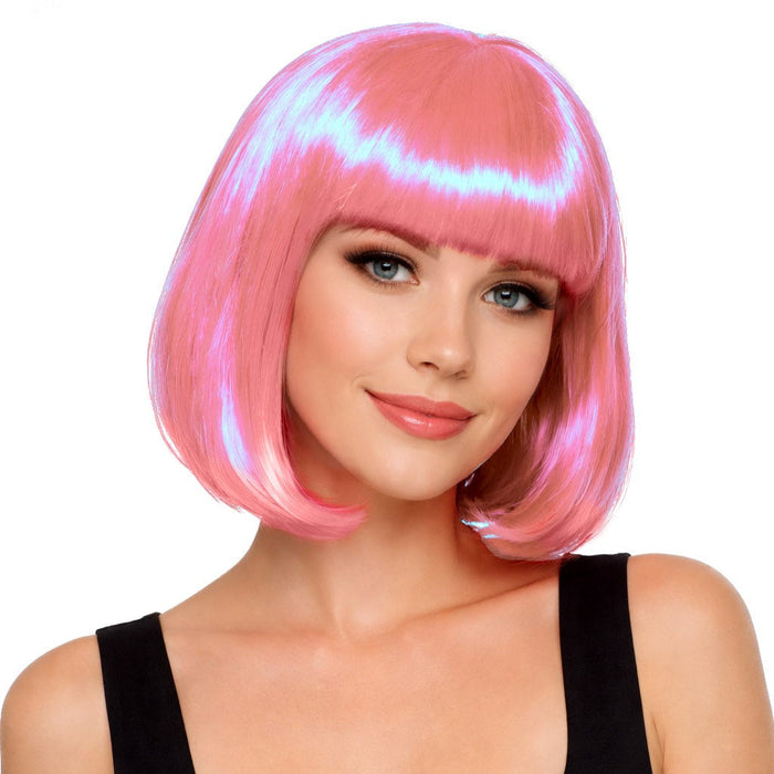 Product photo of the Light Pink Bob Wig, shown against a plain background — a costume accessory for Halloween and dress-up.