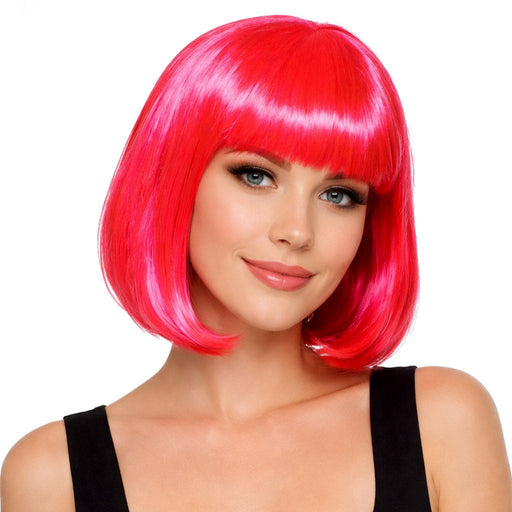 Hot Pink Bob Wig | 1ct