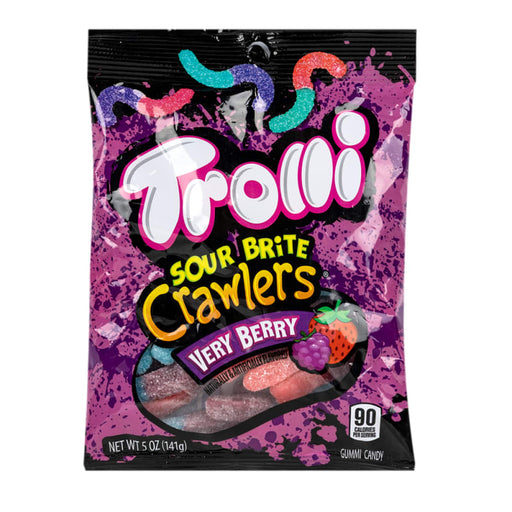 Trolli Very Berry Sour Brite Crawlers 5 oz Peg Bag | 1ct