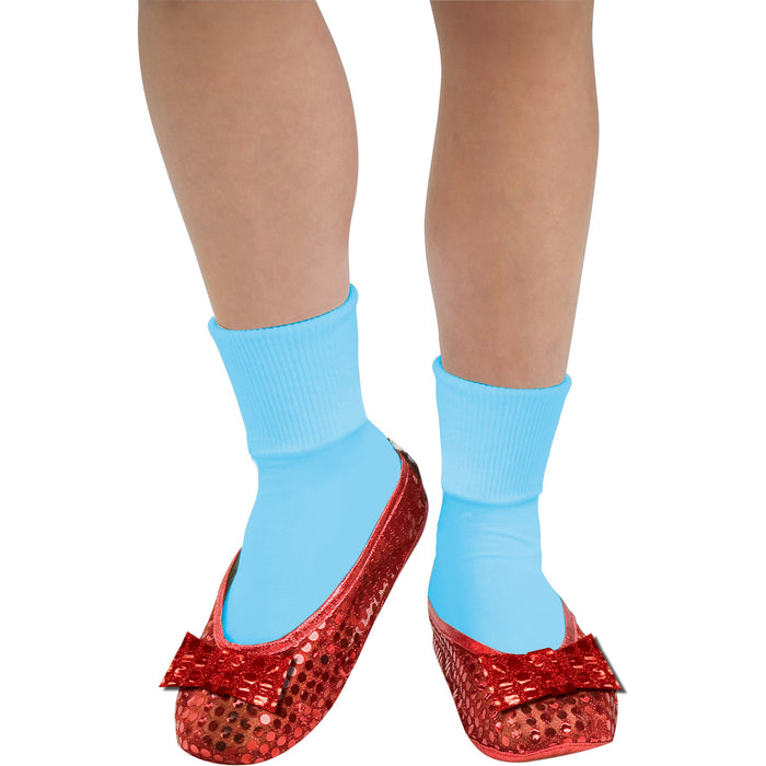 Adult Dorothy Square Shoe Cover shown against a plain white background — a Halloween costume accessory.