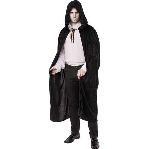 Black Full Length Cape w/ Hood | 1ct