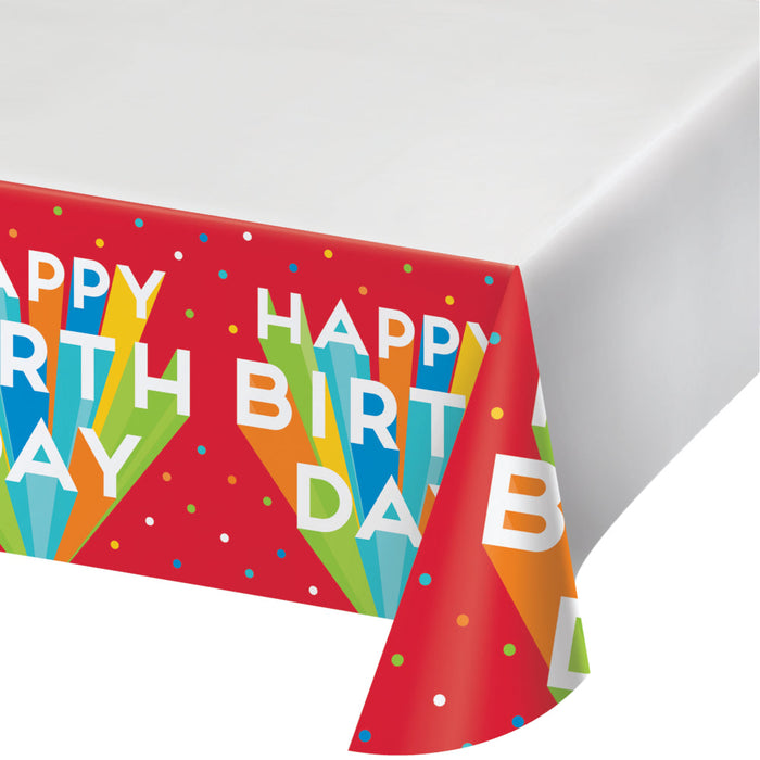 Plastic Tablecover Big Birthday Bash - Party Supplies
