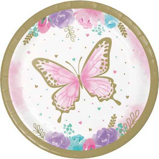 7in Plate Butterfly Shimmer | 8ct