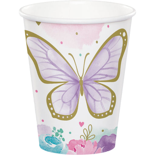 9oz Cup Butterfly Shimmer | 8ct