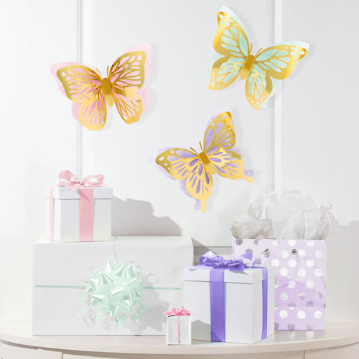 Butterfly Shimmer - Cutout Wall Butterflies | 3ct