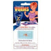 Packaged toy worms with blue cardboard backing featuring an illustrated woman in athletic wear and yellow packaging visible inside the clear plastic window.