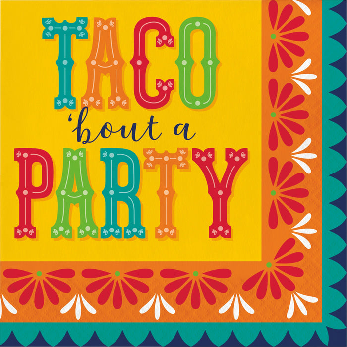 Luncheon Napkin Fiesta Pottery Taco - Party Supplies