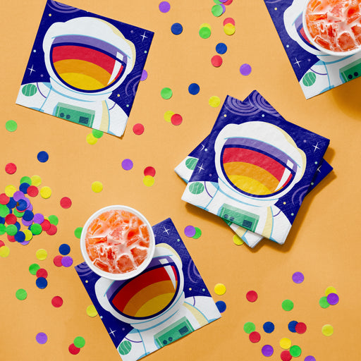 Space Adventure Beverage Napkins | 16ct