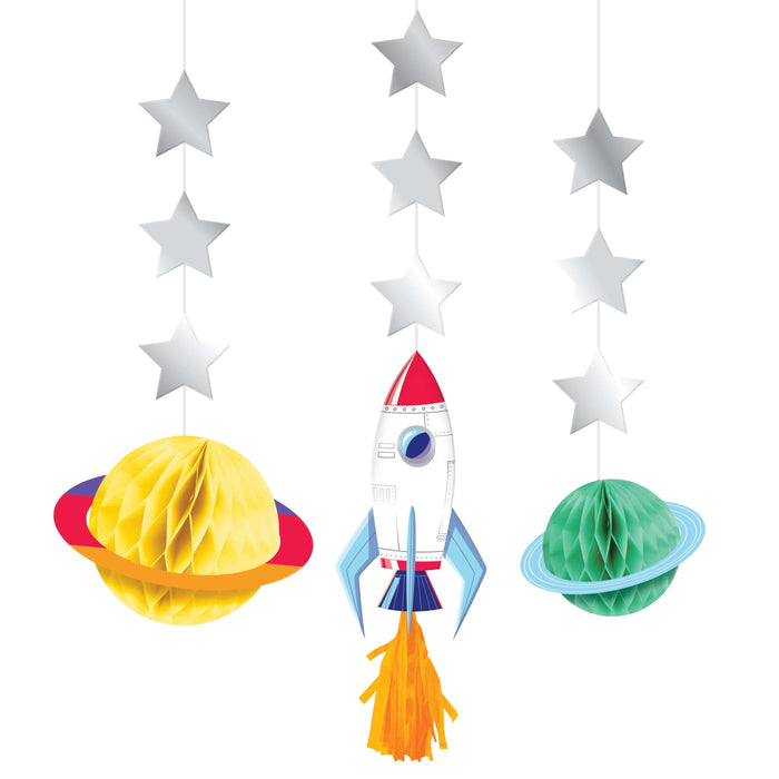 Hanging Cutout Space Adventure - Party Supplies