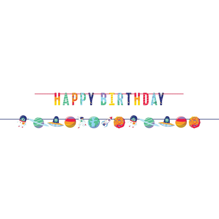 Ribbon Banner Space Adventure - Party Supplies
