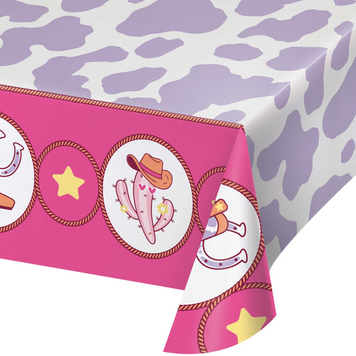 Bows and Boots Paper Tablecover | 1ct