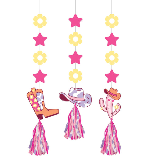 Bows and Boots Hanging Cutouts | 3ct