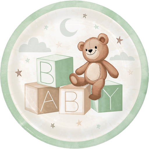 Teddy Bear Paper Plates 9in | 8ct
