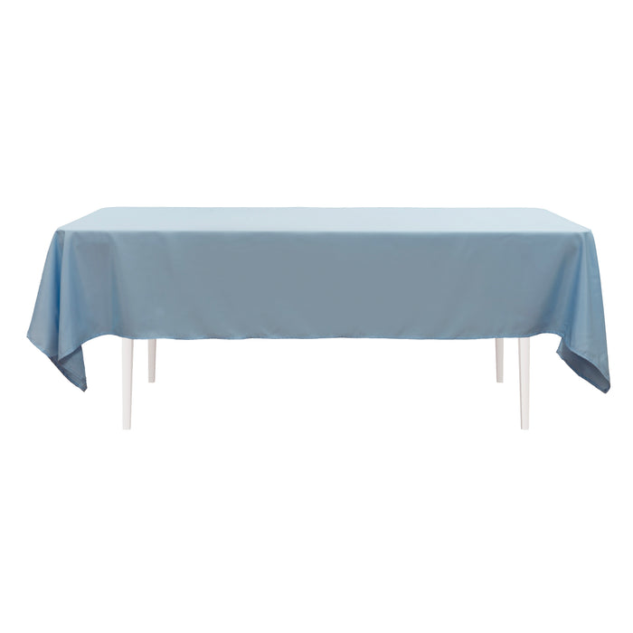 Product photo of Value Rectangle Polyester Table Cover 60" x 102" - Blue — a Portofino party product shown on a plain background.