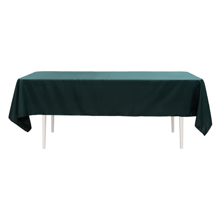 Product photo of Value Rectangle Polyester Table Cover 60" x 102" - Hunter Green — a Portofino party product shown on a plain background.