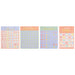 Baby Shower 2-in-1 Bingo Game set featuring colorful baby-themed bingo cards with icons and markers, sold in a 25-count pack.