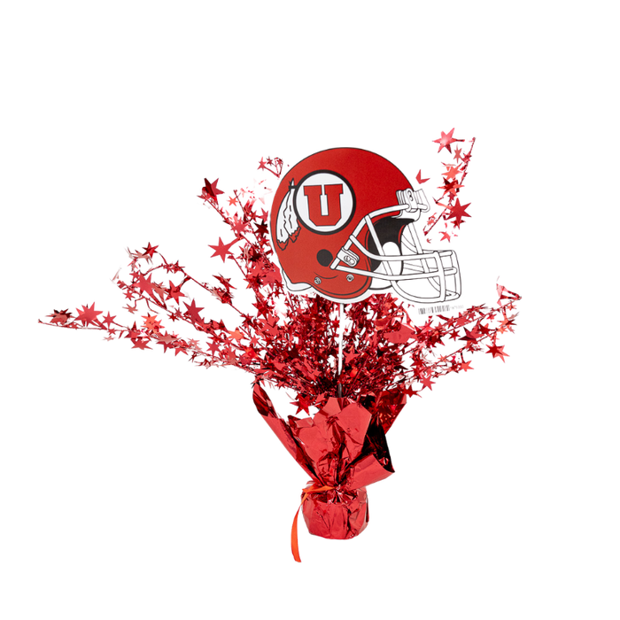 U of U Football Helmet Centerpiece Spray 14" | 1 ct