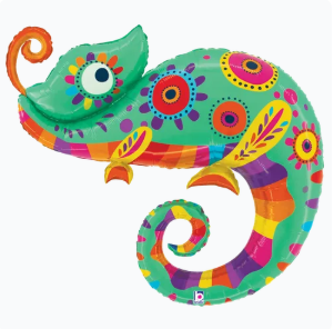 39" FESTIVE CHAMELEON SUPER SHAPE | 1ct