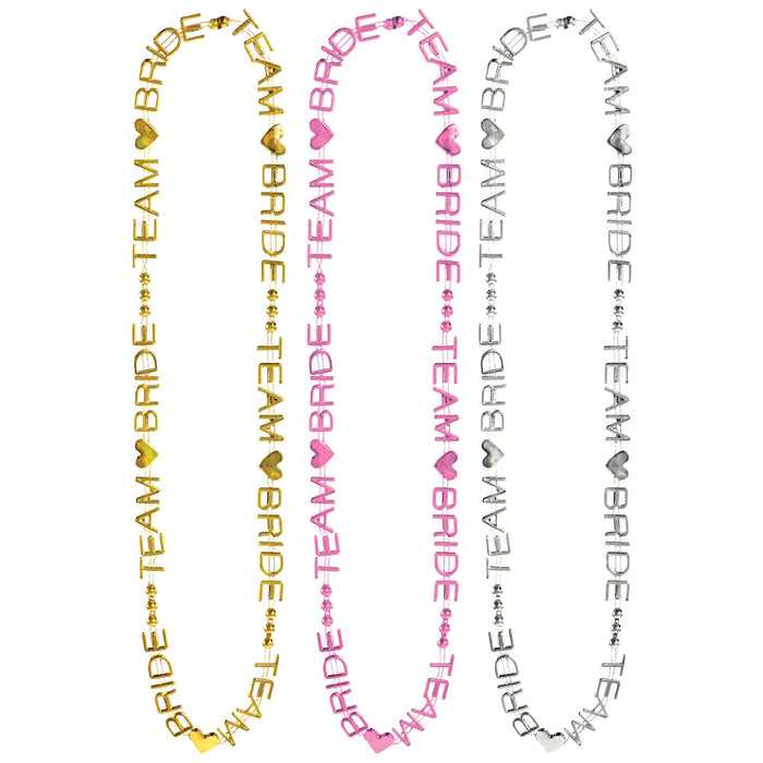 Bachelorette Team Bride Word Beads | 6ct