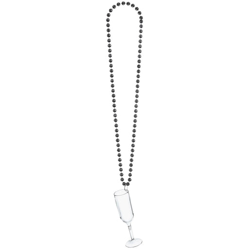 A 21 Inch New Year's Champagne Flute Necklace.