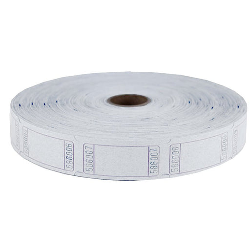 White Single Ticket Roll | 2000ct