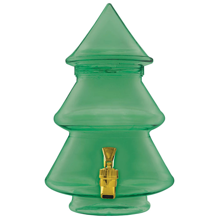 Christmas Traditional Tree Plastic Drink Dispenser 1 gal | 1 ct