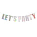 Let’s Party Iridescent Letter Banner | 1ct