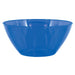 A blue 5 Quart 11-inch diameter Plastic Bowl.