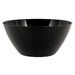 A black 5 Quart 11-inch diameter Plastic Bowl.