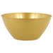 A gold 5 Quart 11-inch diameter Plastic Bowl.