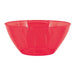 A red 5 Quart 11-inch diameter Plastic Bowl.