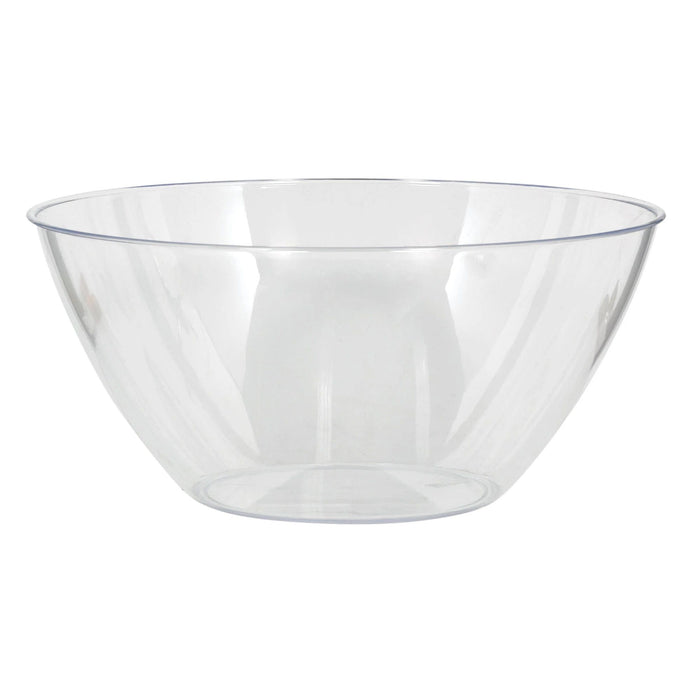 A clear 5 Quart 11-inch diameter Plastic Bowl.