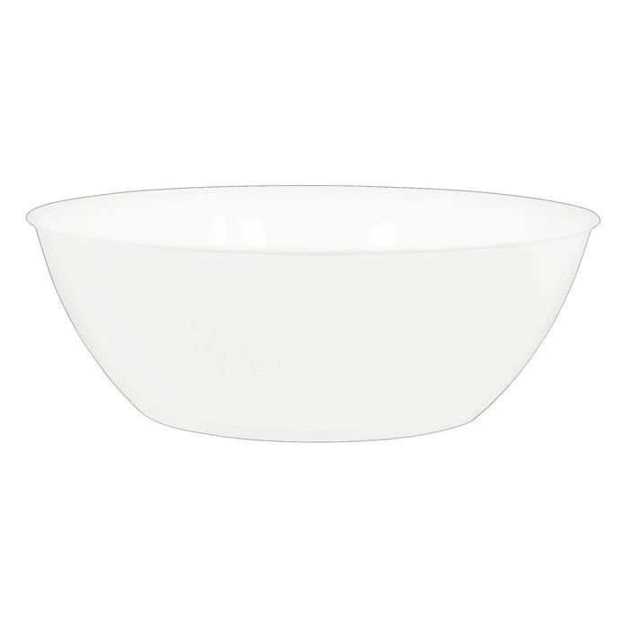 A white 10 quart 14.5 inch diameter Plastic Bowl.