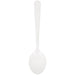 A white 9.5-inch Plastic Serving Spoon. Spoons come in a two pack.