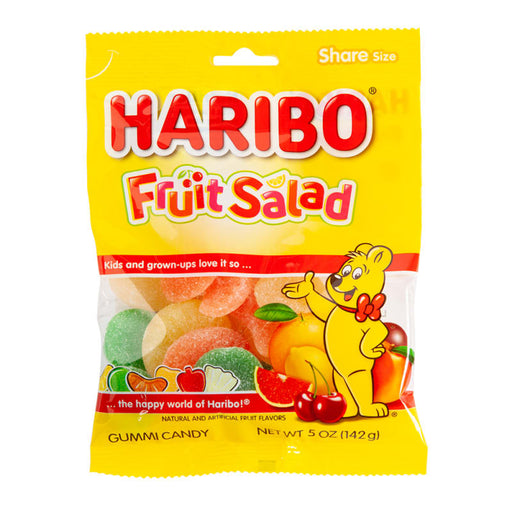Haribo Fruit Salad Gummi Candy 5 oz Peg Bag | 1ct