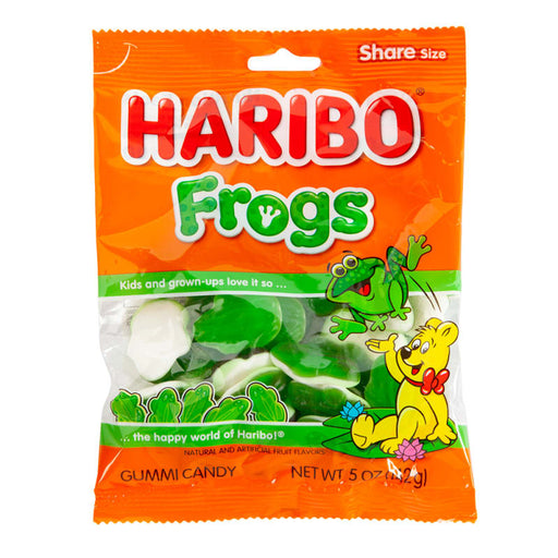Haribo Frogs Gummi Candy 5 oz Peg Bag | 1ct