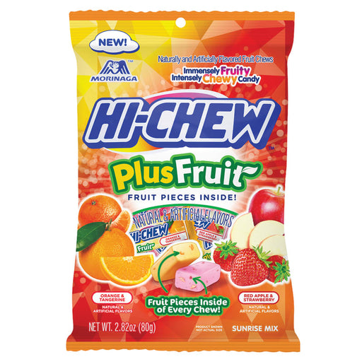 Hi-Chew Plus Fruit 2.82 oz Peg Bag | 1ct