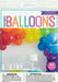 Rainbow Latex Balloon Arch Kit packaging with red, orange, yellow, green, blue, and purple balloon garland display and 40 balloons included.