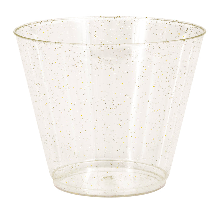 New Year's Gold Glitter Tumbler 9 oz. | 8 ct