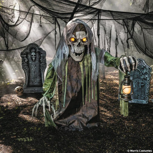 4 Ft. 10" Animated Light-Up Corroded Skeleton Reaper | 1ct