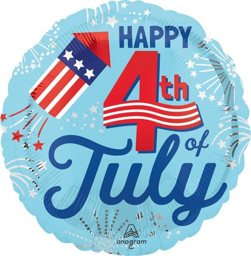4th Of July Bursts Mylar Balloon 18" | 1 ct