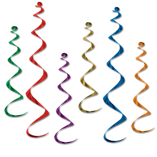 Assorted Twirly Whirlys - Rainbow | 6ct