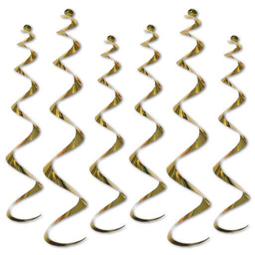 Twirly Whirlys - Gold | 6ct