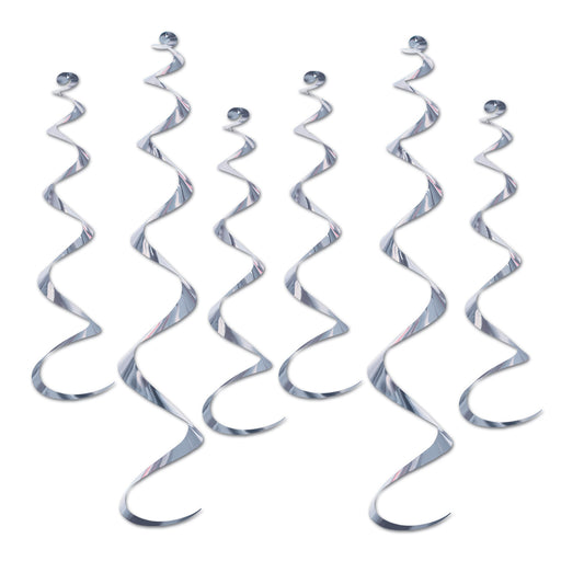 Twirly Whirlys - Silver | 6ct