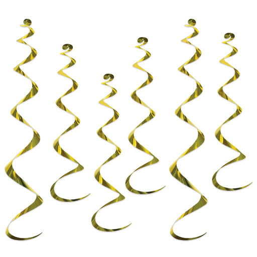 Twirly Whirlys - Yellow/Gold | 6ct